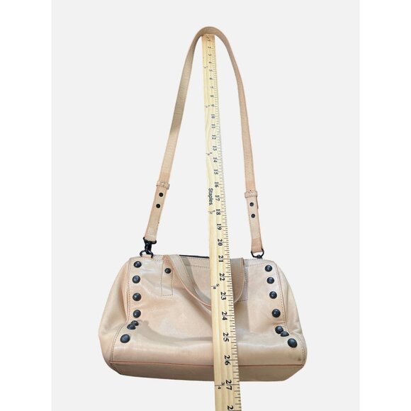 Loeffler Randall Tan Leather Studded Satchel Bag Shoulder Crossbody - Picture 7 of 8